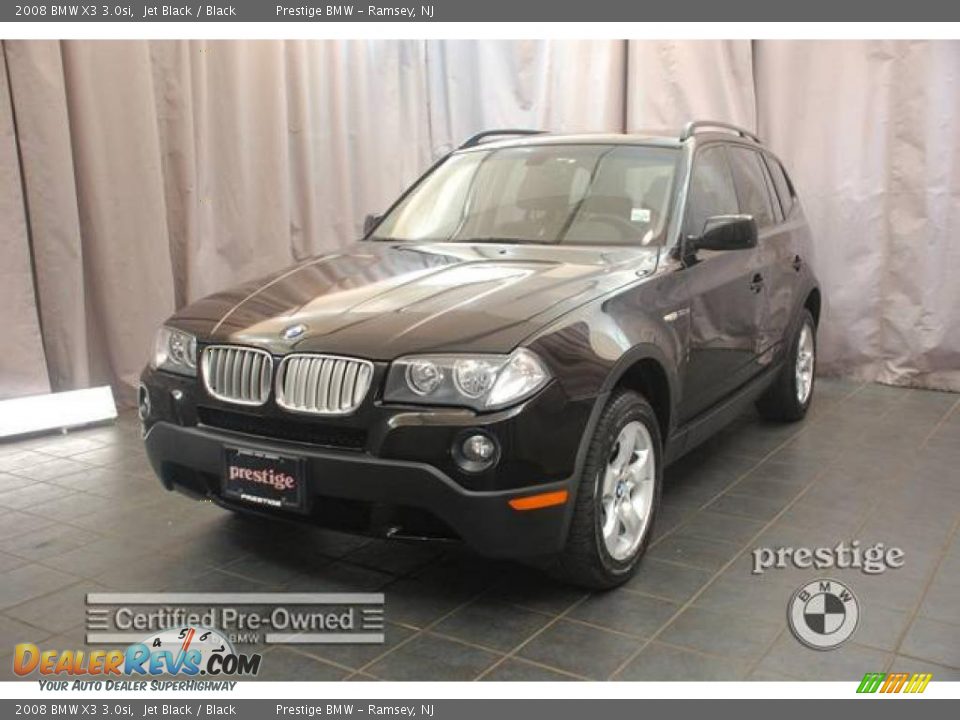 2008 BMW X3 3.0si Jet Black / Black Photo #1