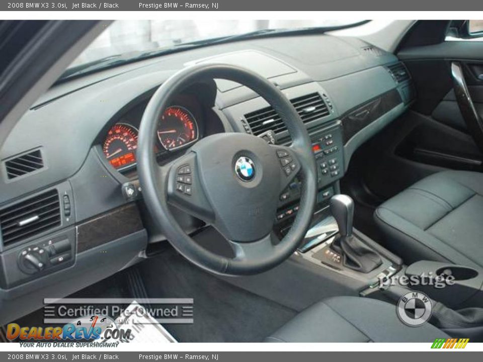 2008 BMW X3 3.0si Jet Black / Black Photo #4