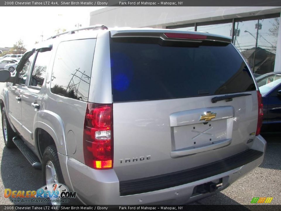 2008 Chevrolet Tahoe LTZ 4x4 Silver Birch Metallic / Ebony Photo #4
