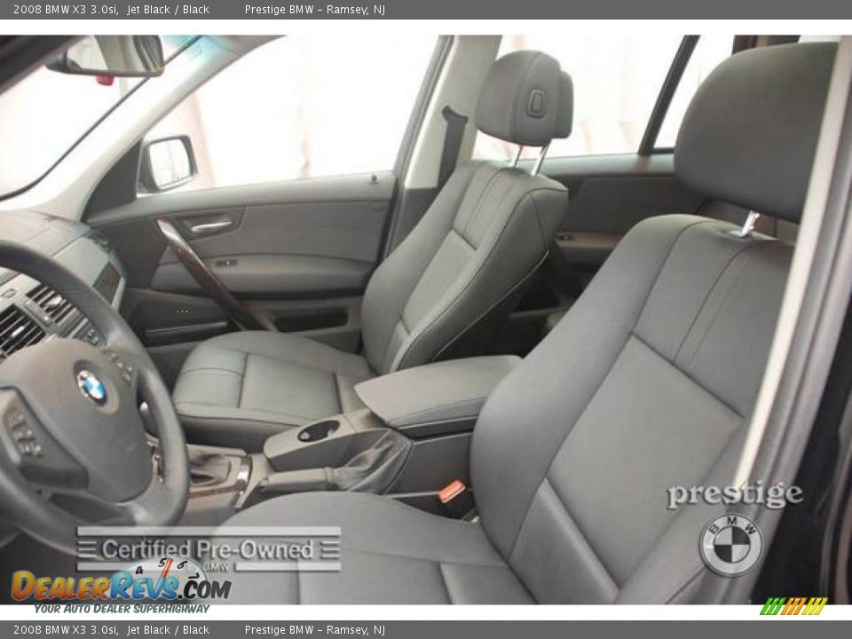 2008 BMW X3 3.0si Jet Black / Black Photo #5