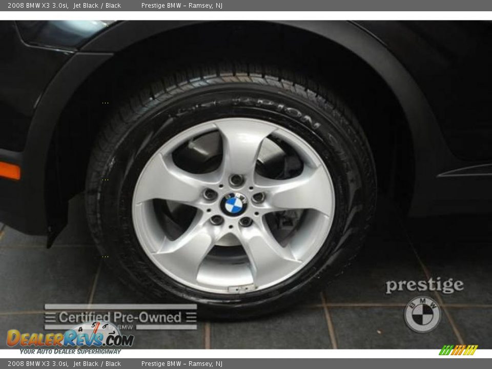 2008 BMW X3 3.0si Jet Black / Black Photo #8