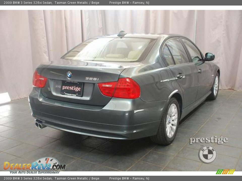 2009 BMW 3 Series 328xi Sedan Tasman Green Metallic / Beige Photo #2
