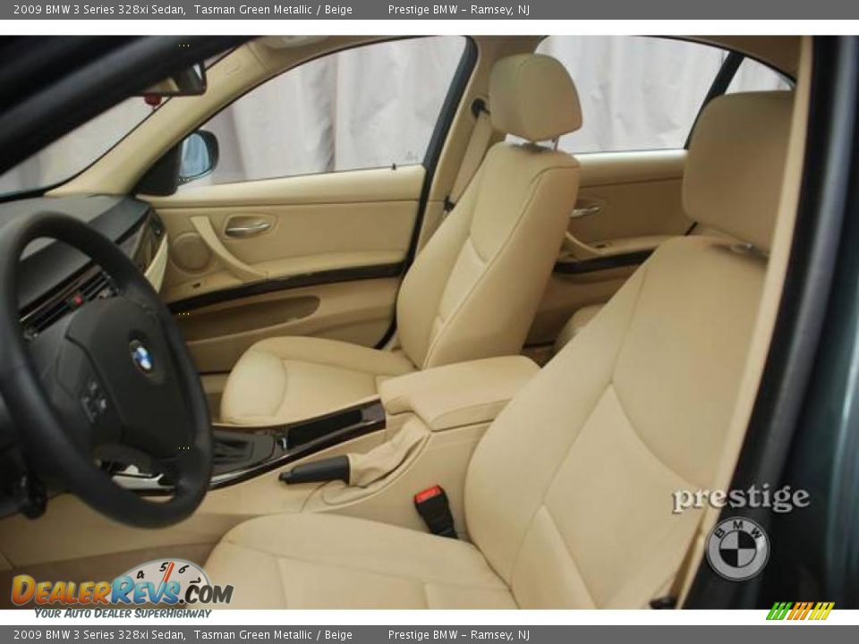 2009 BMW 3 Series 328xi Sedan Tasman Green Metallic / Beige Photo #5