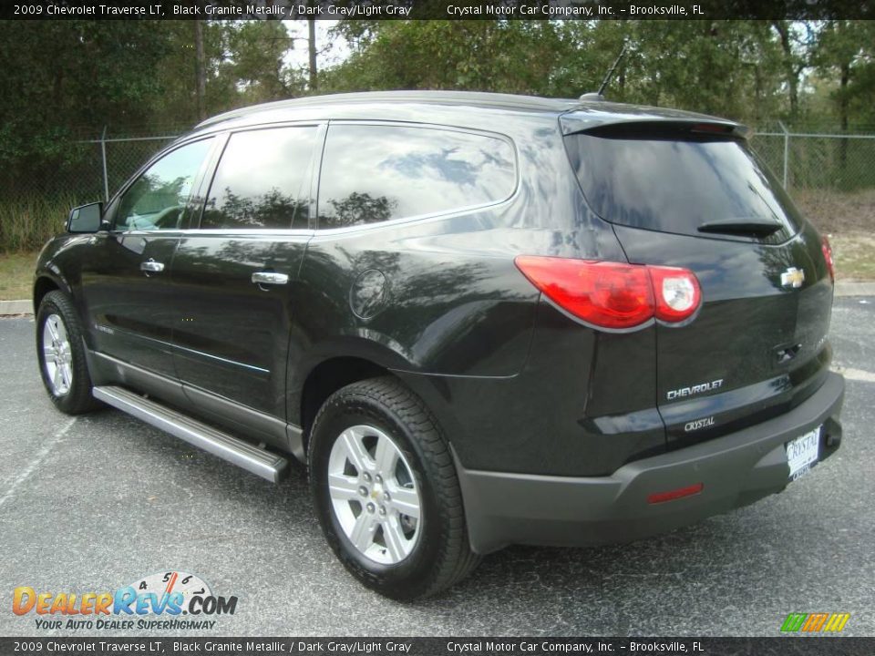 2009 Chevrolet Traverse LT Black Granite Metallic / Dark Gray/Light Gray Photo #3
