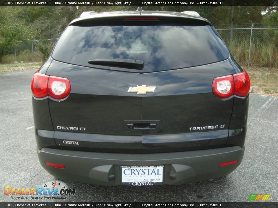 2009 Chevrolet Traverse LT Black Granite Metallic / Dark Gray/Light Gray Photo #8