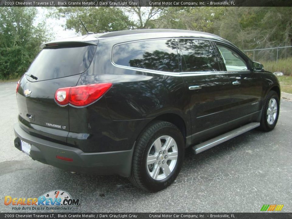 2009 Chevrolet Traverse LT Black Granite Metallic / Dark Gray/Light Gray Photo #9