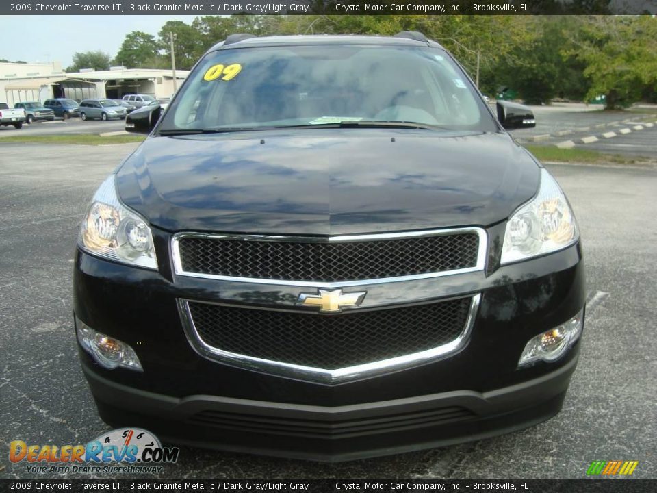 2009 Chevrolet Traverse LT Black Granite Metallic / Dark Gray/Light Gray Photo #13