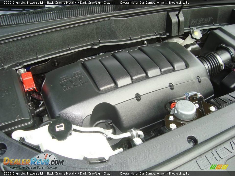 2009 Chevrolet Traverse LT Black Granite Metallic / Dark Gray/Light Gray Photo #16