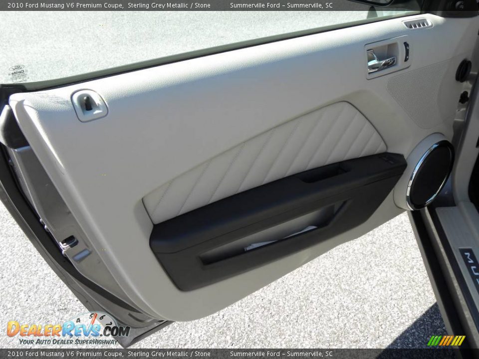 2010 Ford Mustang V6 Premium Coupe Sterling Grey Metallic / Stone Photo #5