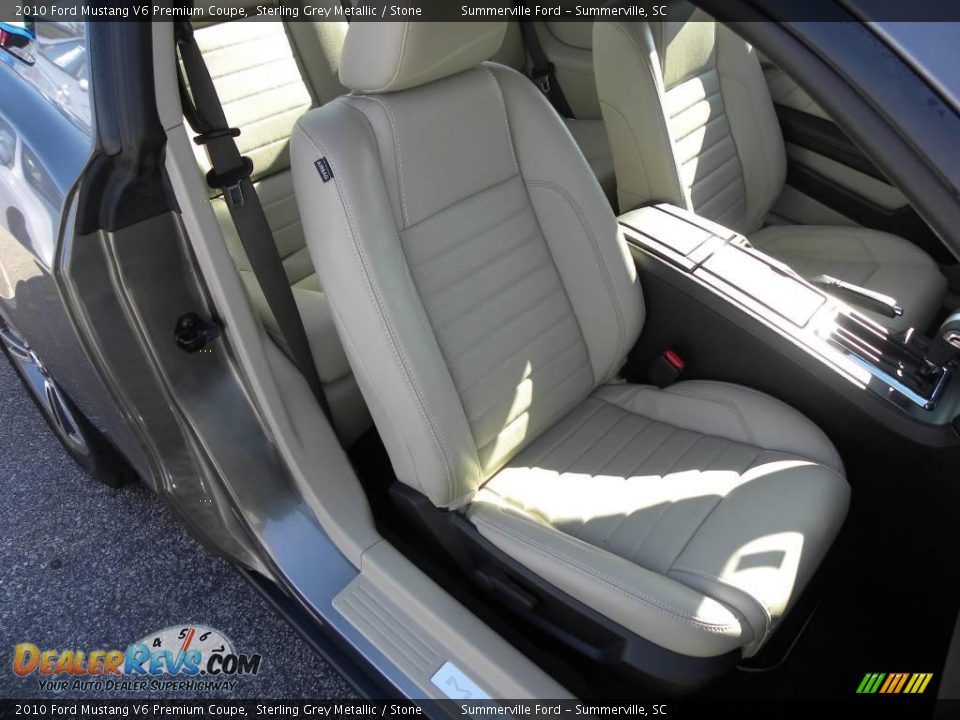 2010 Ford Mustang V6 Premium Coupe Sterling Grey Metallic / Stone Photo #7