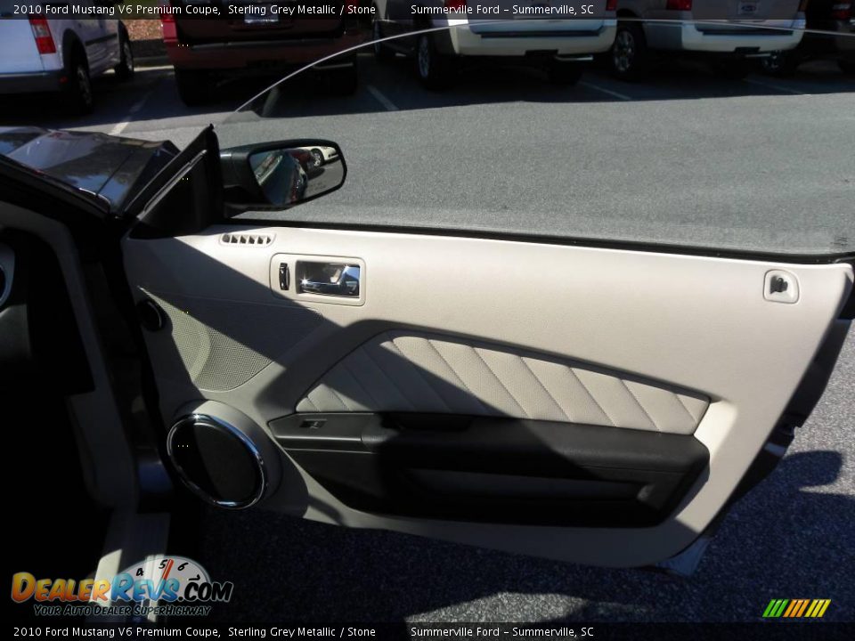 2010 Ford Mustang V6 Premium Coupe Sterling Grey Metallic / Stone Photo #8