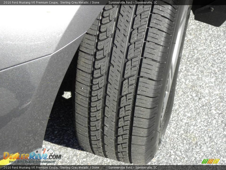 2010 Ford Mustang V6 Premium Coupe Sterling Grey Metallic / Stone Photo #14