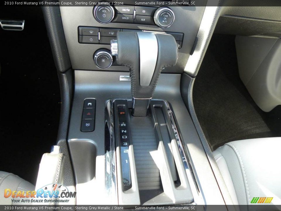 2010 Ford Mustang V6 Premium Coupe Sterling Grey Metallic / Stone Photo #16