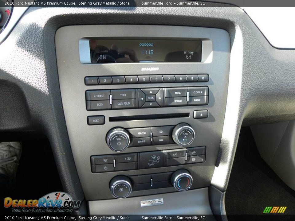 2010 Ford Mustang V6 Premium Coupe Sterling Grey Metallic / Stone Photo #17