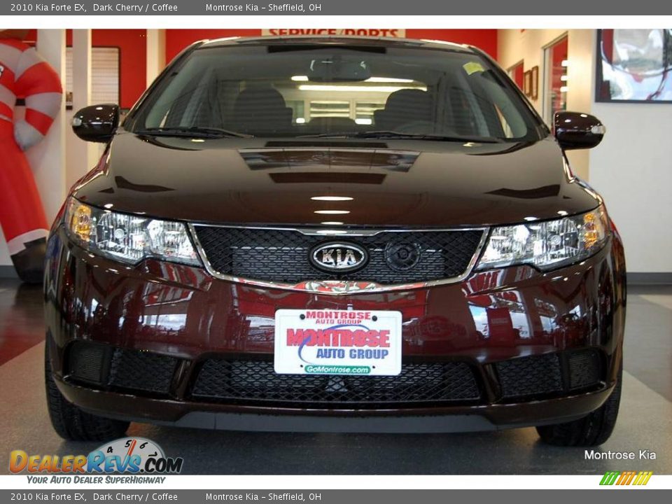 2010 Kia Forte EX Dark Cherry / Coffee Photo #11