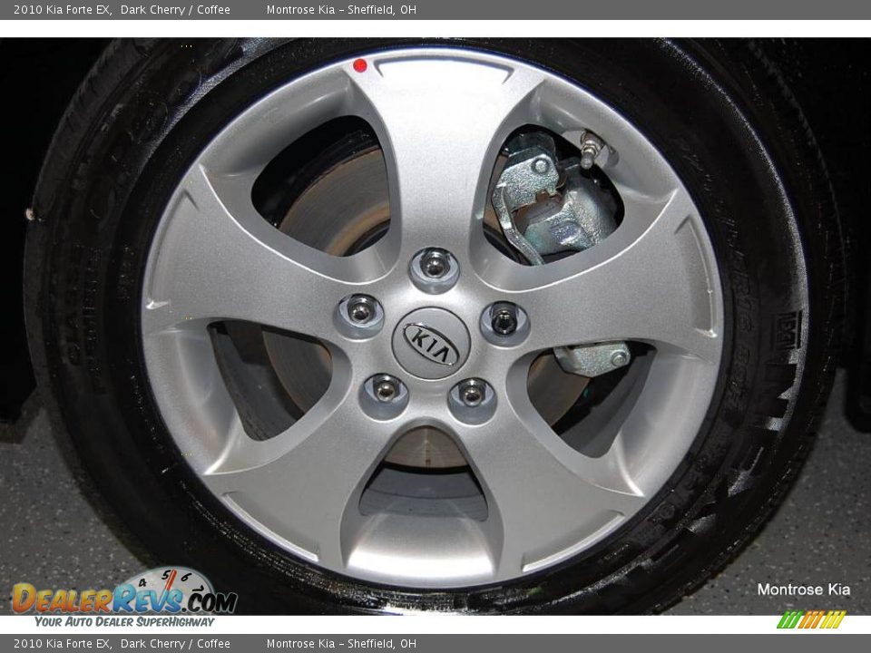 2010 Kia Forte EX Dark Cherry / Coffee Photo #17