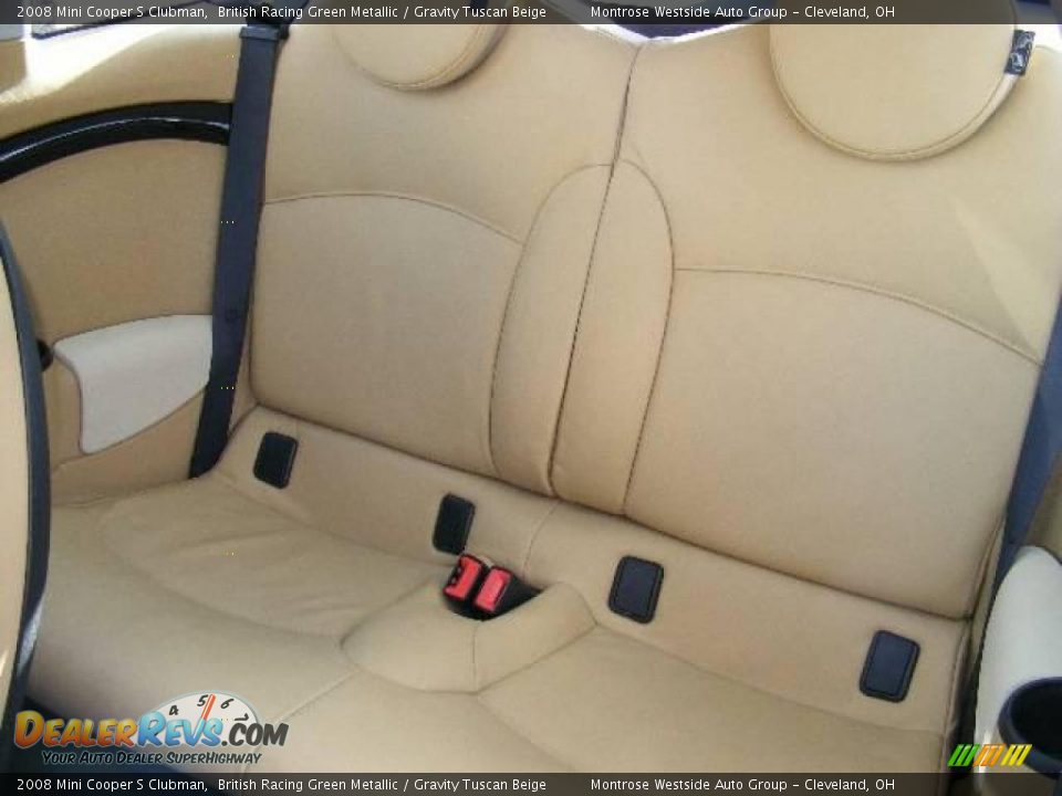 2008 Mini Cooper S Clubman British Racing Green Metallic / Gravity Tuscan Beige Photo #11