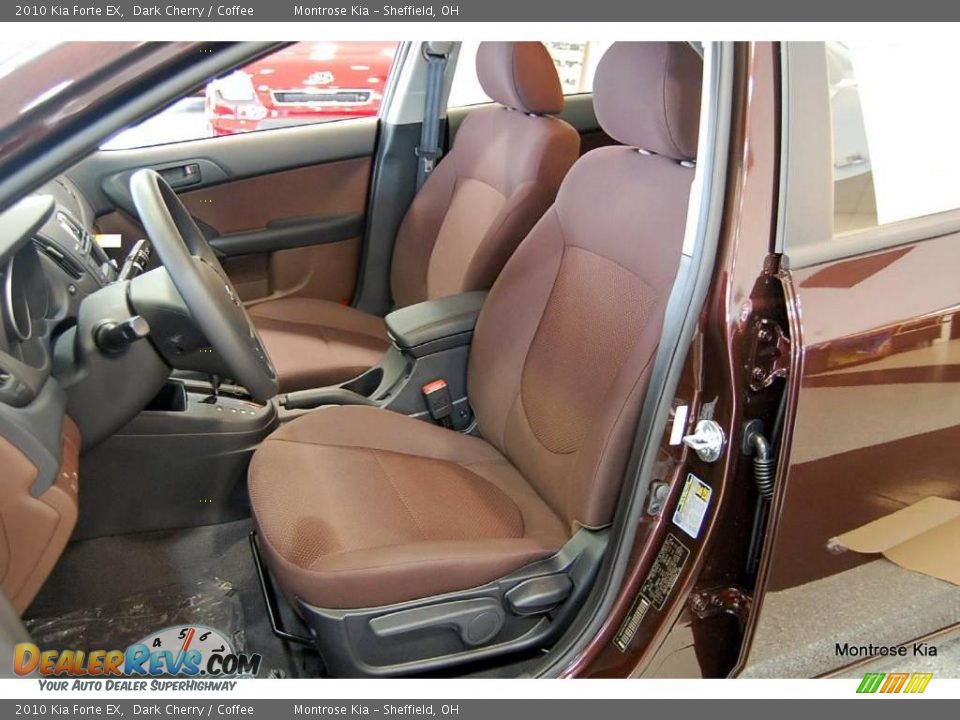 2010 Kia Forte EX Dark Cherry / Coffee Photo #18