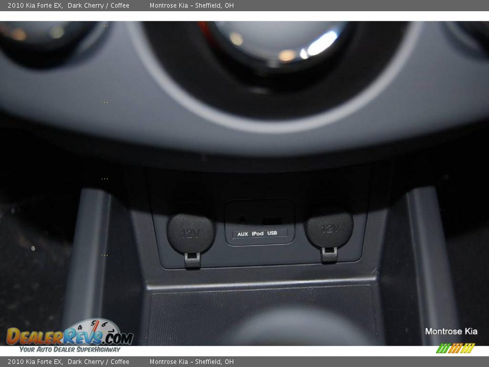 2010 Kia Forte EX Dark Cherry / Coffee Photo #24