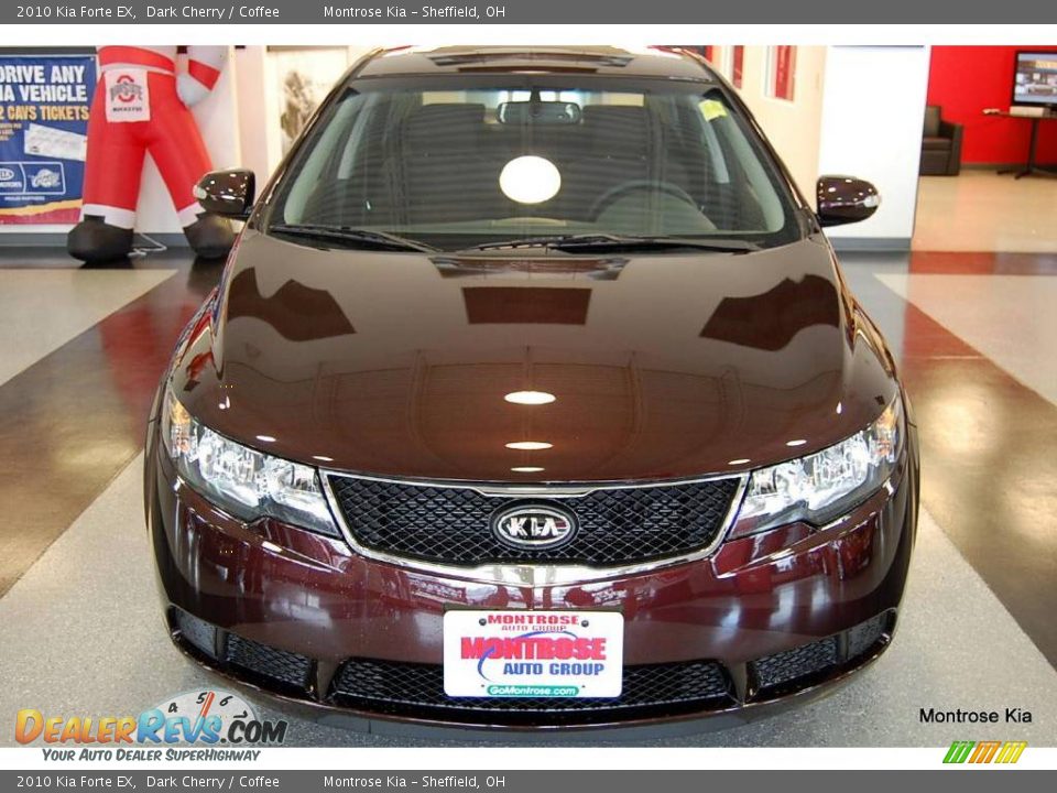 2010 Kia Forte EX Dark Cherry / Coffee Photo #10