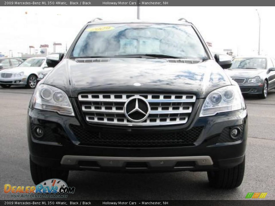 2009 Mercedes-Benz ML 350 4Matic Black / Black Photo #2