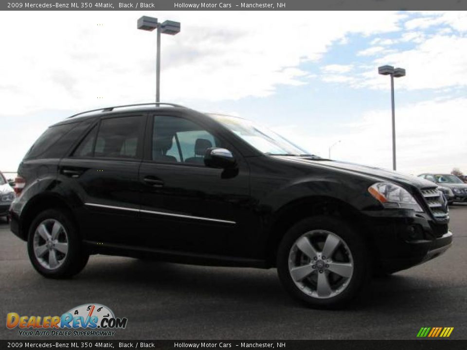2009 Mercedes-Benz ML 350 4Matic Black / Black Photo #3
