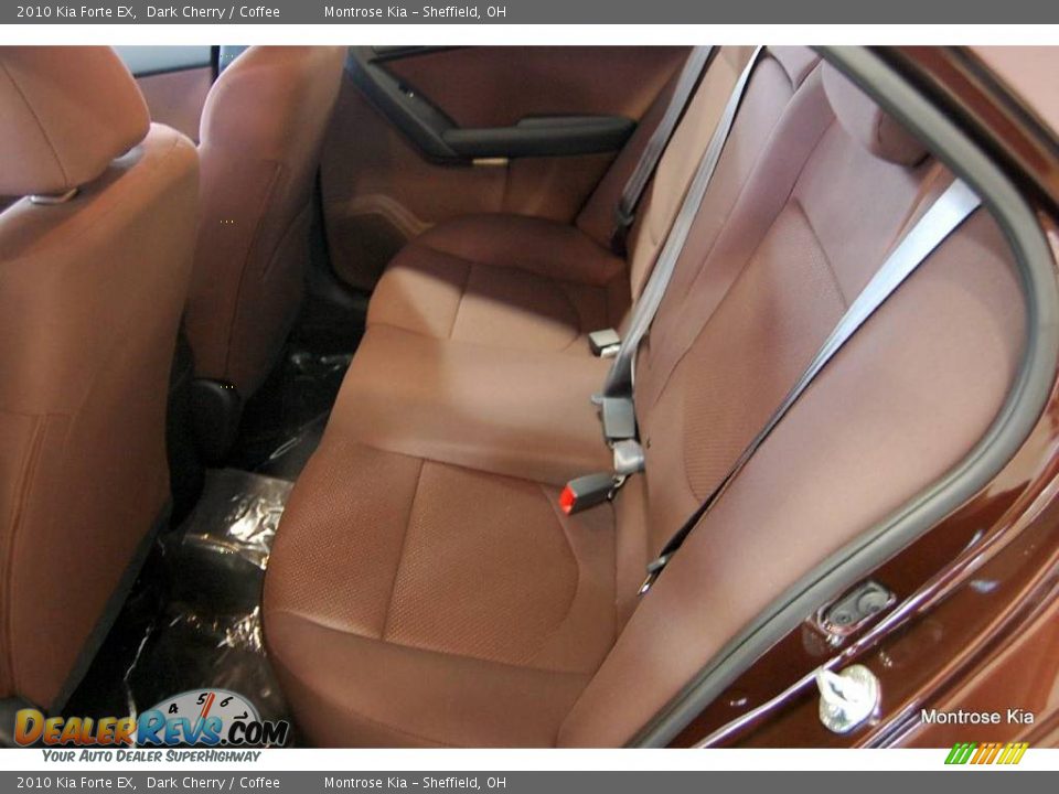 2010 Kia Forte EX Dark Cherry / Coffee Photo #20
