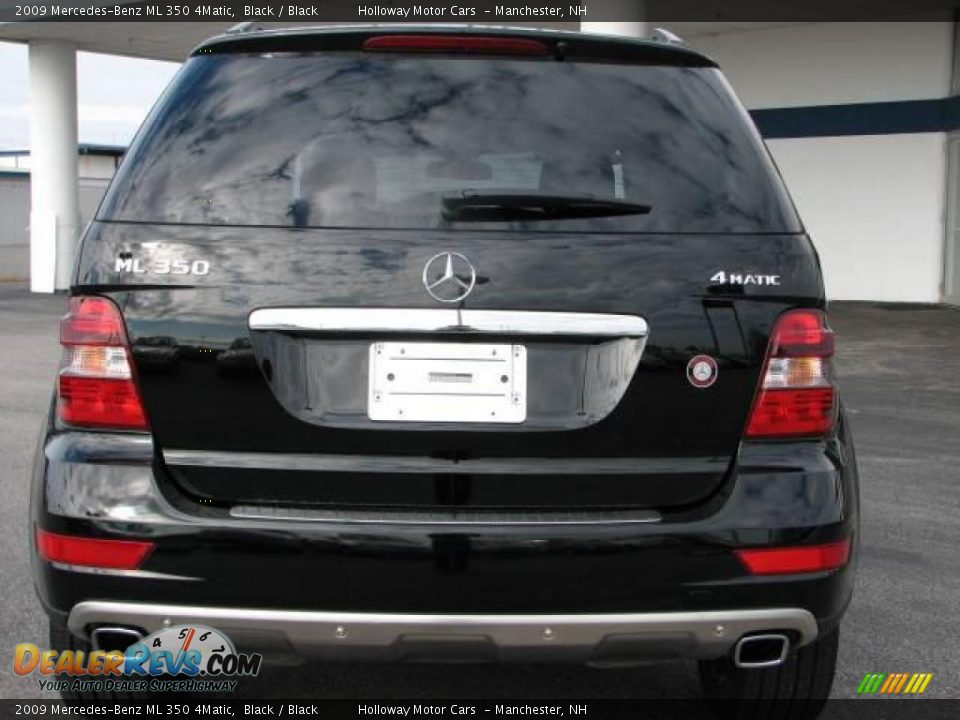 2009 Mercedes-Benz ML 350 4Matic Black / Black Photo #4