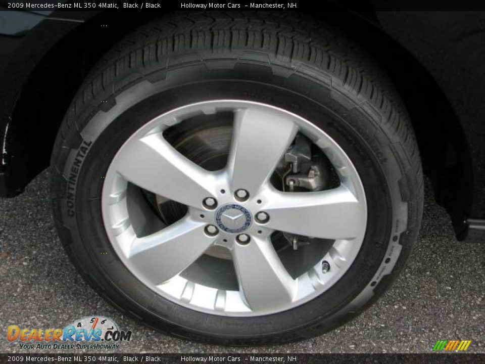 2009 Mercedes-Benz ML 350 4Matic Black / Black Photo #5