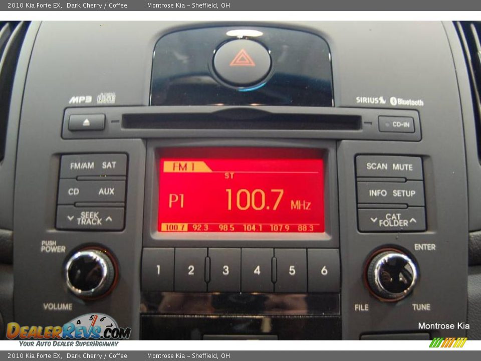 2010 Kia Forte EX Dark Cherry / Coffee Photo #22