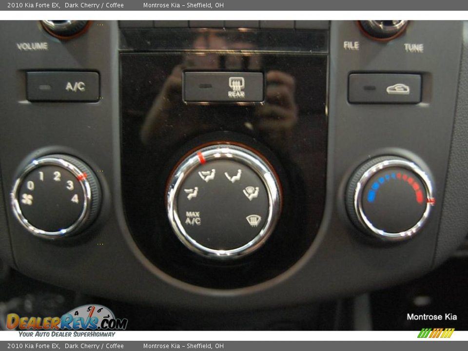 2010 Kia Forte EX Dark Cherry / Coffee Photo #23