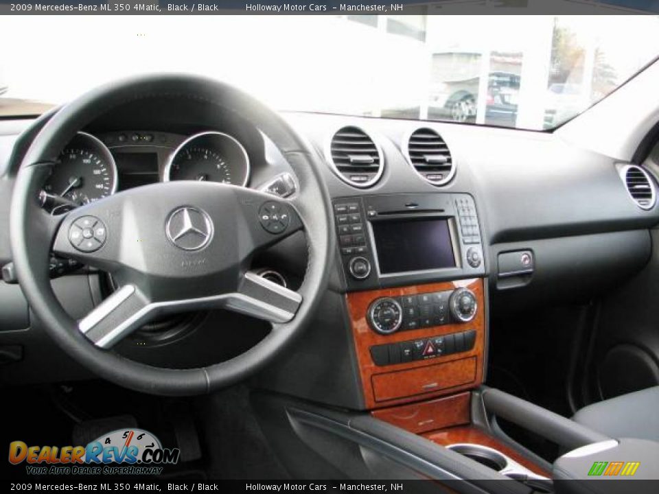 2009 Mercedes-Benz ML 350 4Matic Black / Black Photo #9