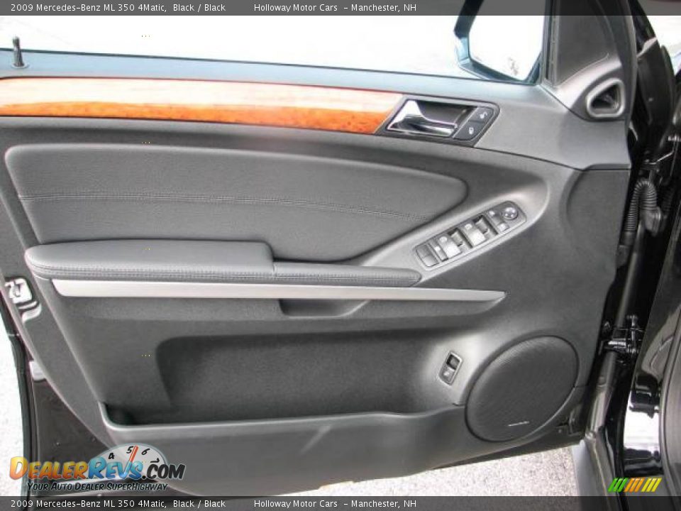 2009 Mercedes-Benz ML 350 4Matic Black / Black Photo #10