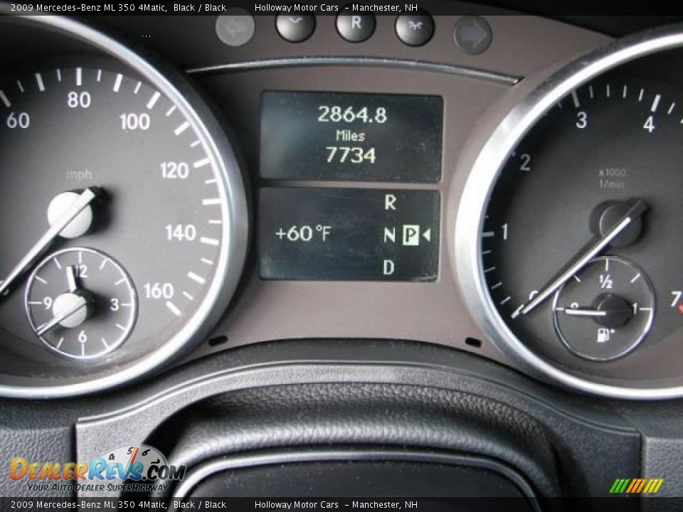 2009 Mercedes-Benz ML 350 4Matic Black / Black Photo #12