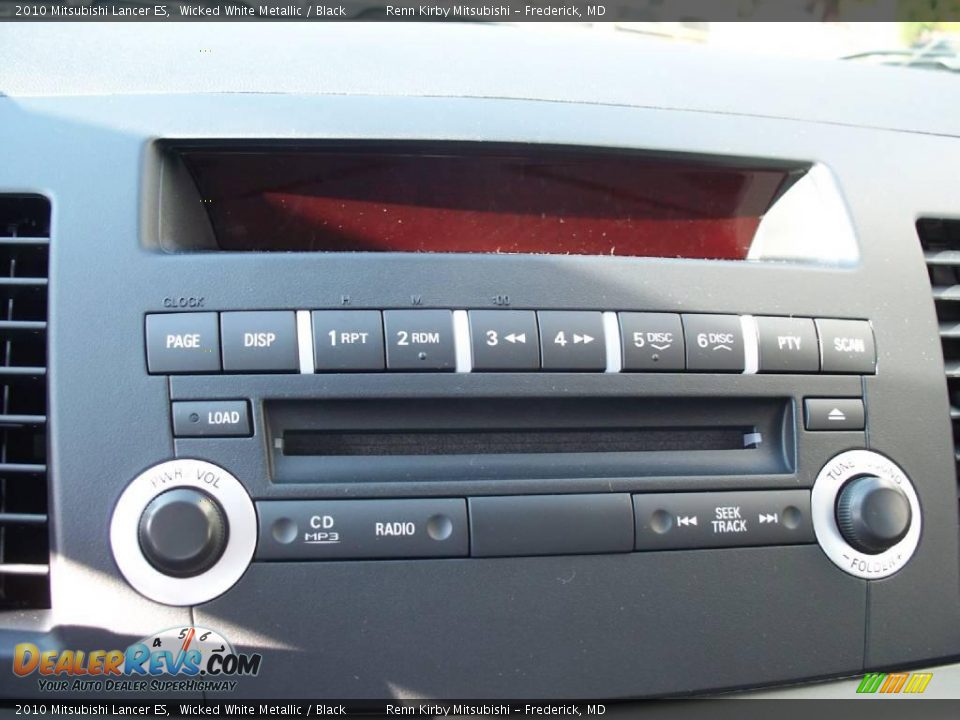 2010 Mitsubishi Lancer ES Wicked White Metallic / Black Photo #10