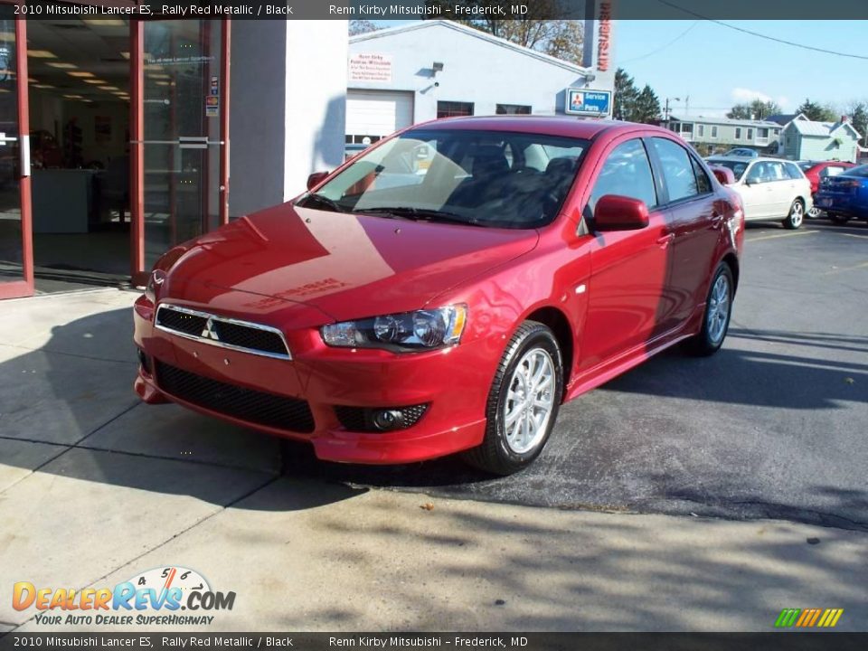 2010 Mitsubishi Lancer ES Rally Red Metallic / Black Photo #1