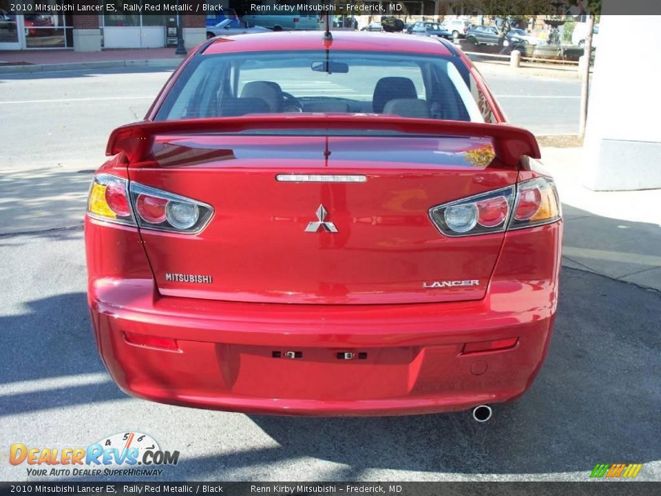 2010 Mitsubishi Lancer ES Rally Red Metallic / Black Photo #20