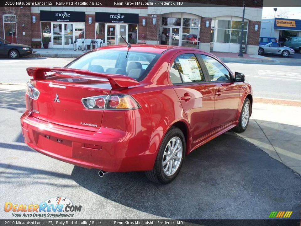 2010 Mitsubishi Lancer ES Rally Red Metallic / Black Photo #21