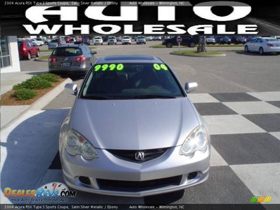 2004 Acura RSX Type S Sports Coupe Satin Silver Metallic / Ebony Photo #2