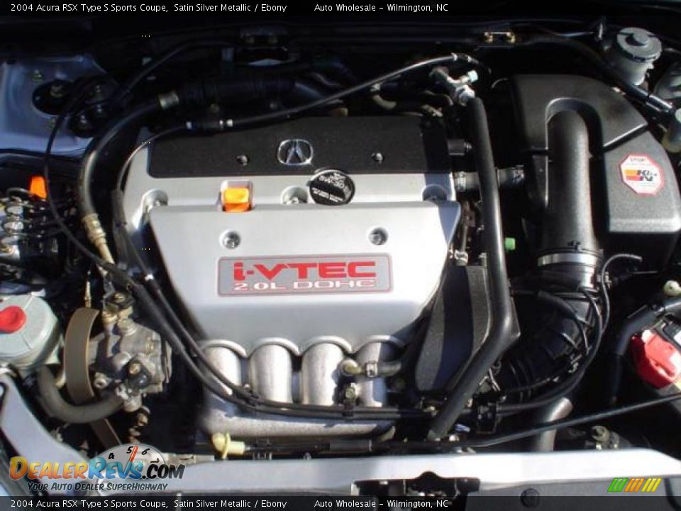 2004 Acura RSX Type S Sports Coupe Satin Silver Metallic / Ebony Photo #6