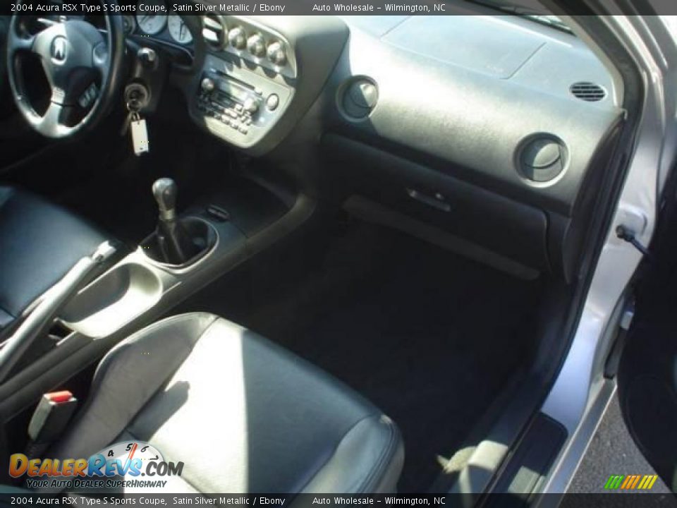 2004 Acura RSX Type S Sports Coupe Satin Silver Metallic / Ebony Photo #7