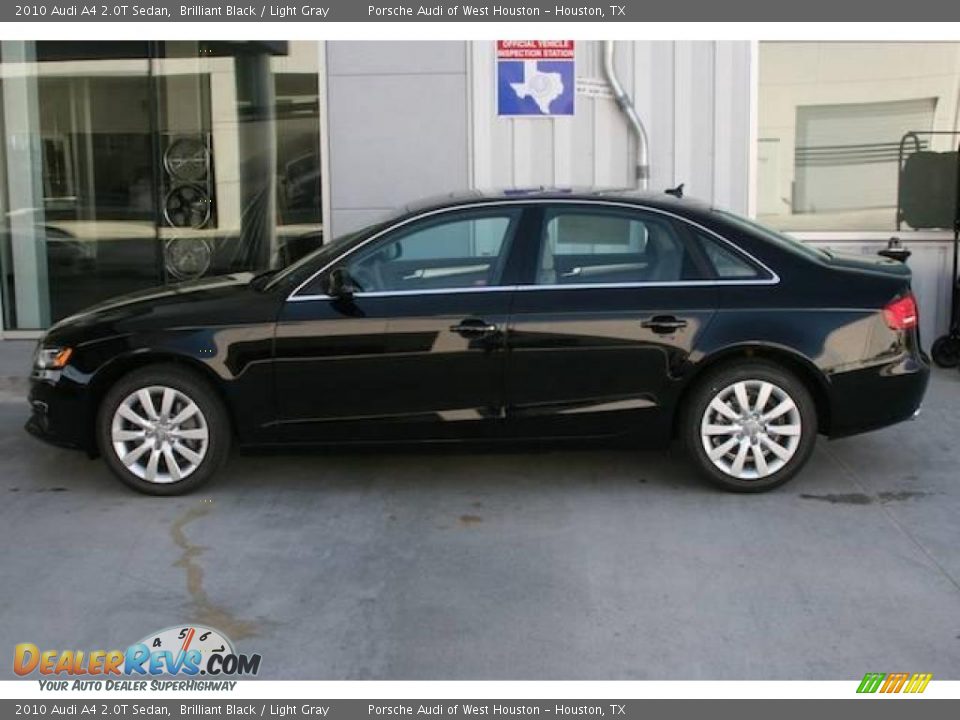 2010 Audi A4 2.0T Sedan Brilliant Black / Light Gray Photo #2