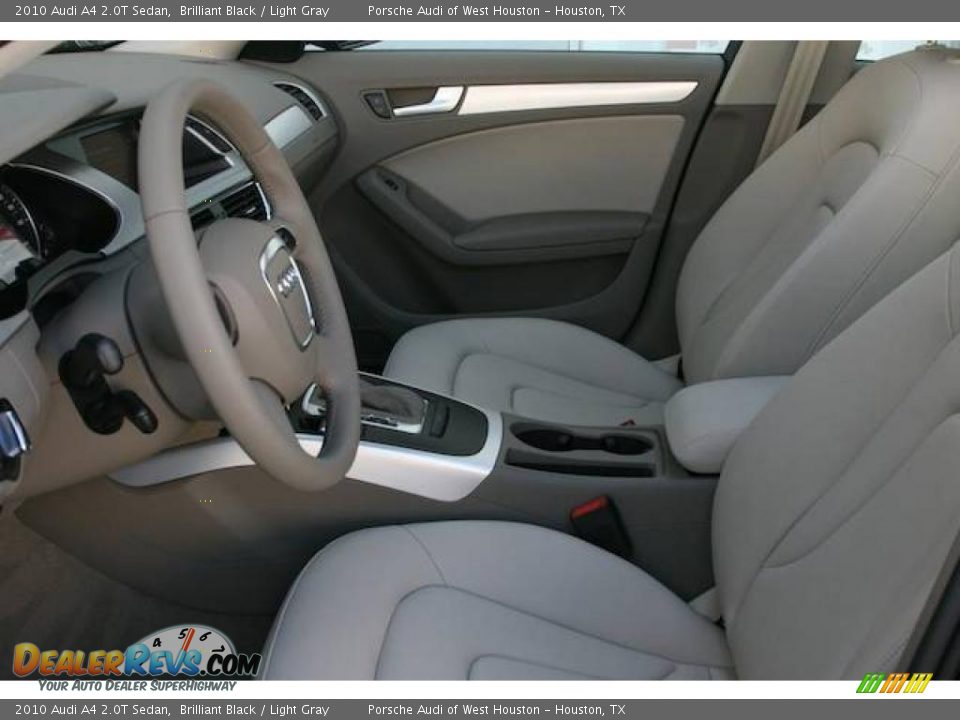 2010 Audi A4 2.0T Sedan Brilliant Black / Light Gray Photo #4
