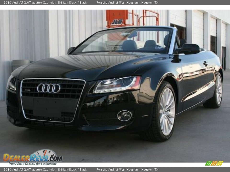 2010 Audi A5 2.0T quattro Cabriolet Brilliant Black / Black Photo #1