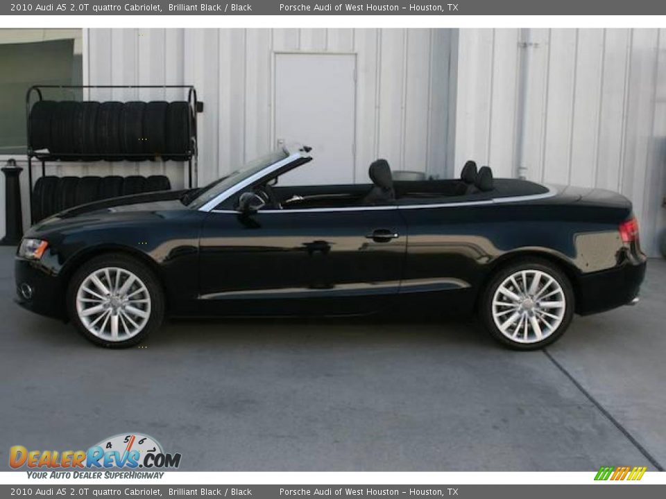 2010 Audi A5 2.0T quattro Cabriolet Brilliant Black / Black Photo #2