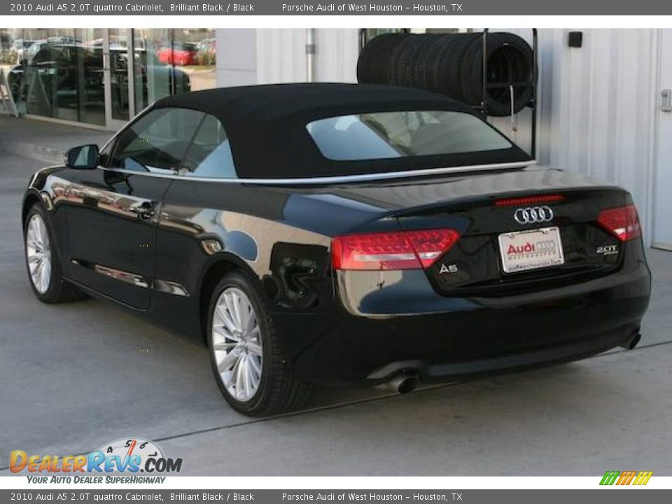 2010 Audi A5 2.0T quattro Cabriolet Brilliant Black / Black Photo #3