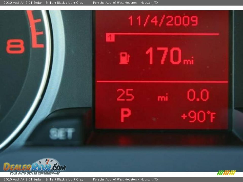 2010 Audi A4 2.0T Sedan Brilliant Black / Light Gray Photo #19