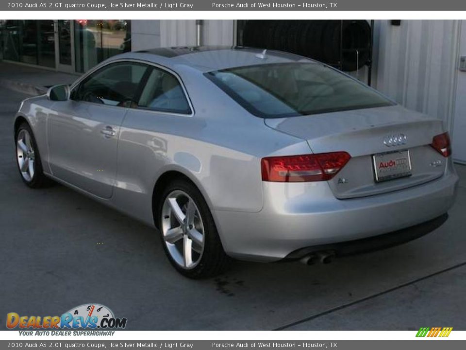 2010 Audi A5 2.0T quattro Coupe Ice Silver Metallic / Light Gray Photo #3