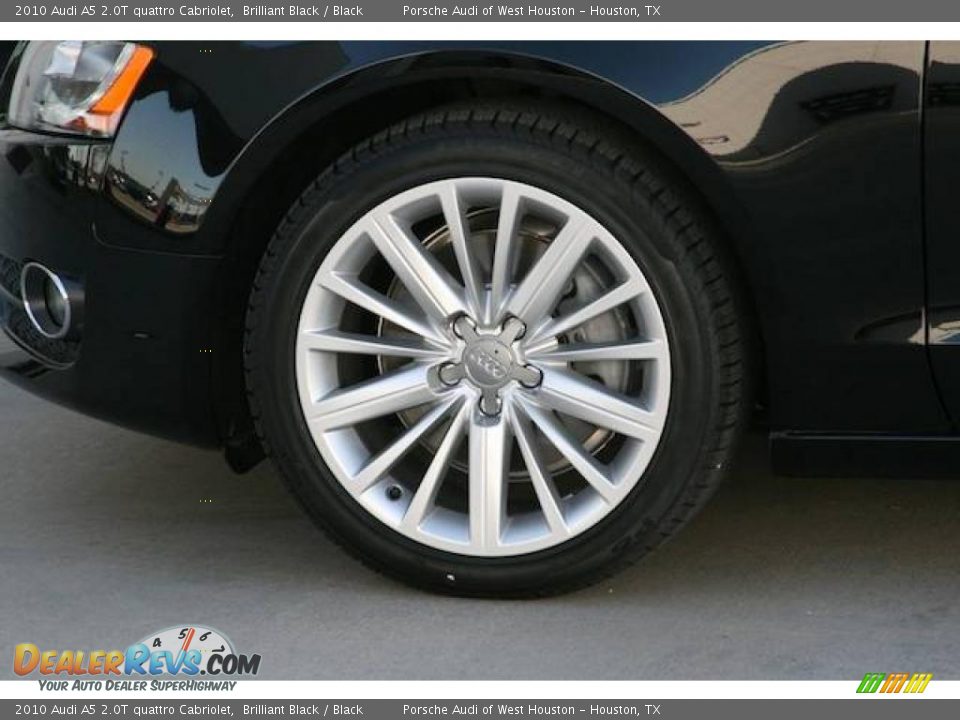 2010 Audi A5 2.0T quattro Cabriolet Brilliant Black / Black Photo #9