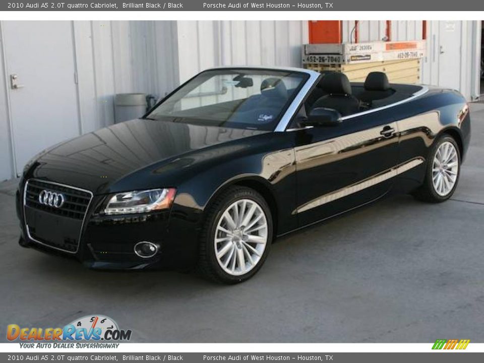 2010 Audi A5 2.0T quattro Cabriolet Brilliant Black / Black Photo #11